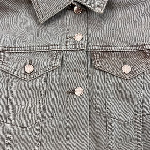 Wild Fable Women's Brown Denim Mineral Dyed Trucker Vest - Size Medium - NWT - Picture 4 of 11